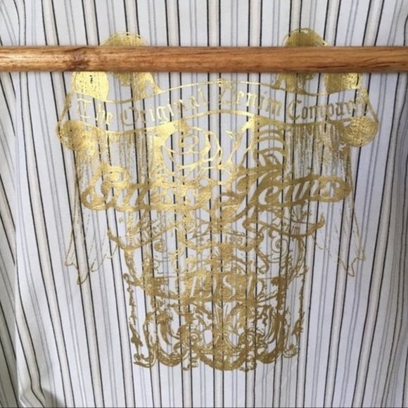 Guess Tan White 100% Cotton Blazer Jacket Size XL. - Picture 6 of 9